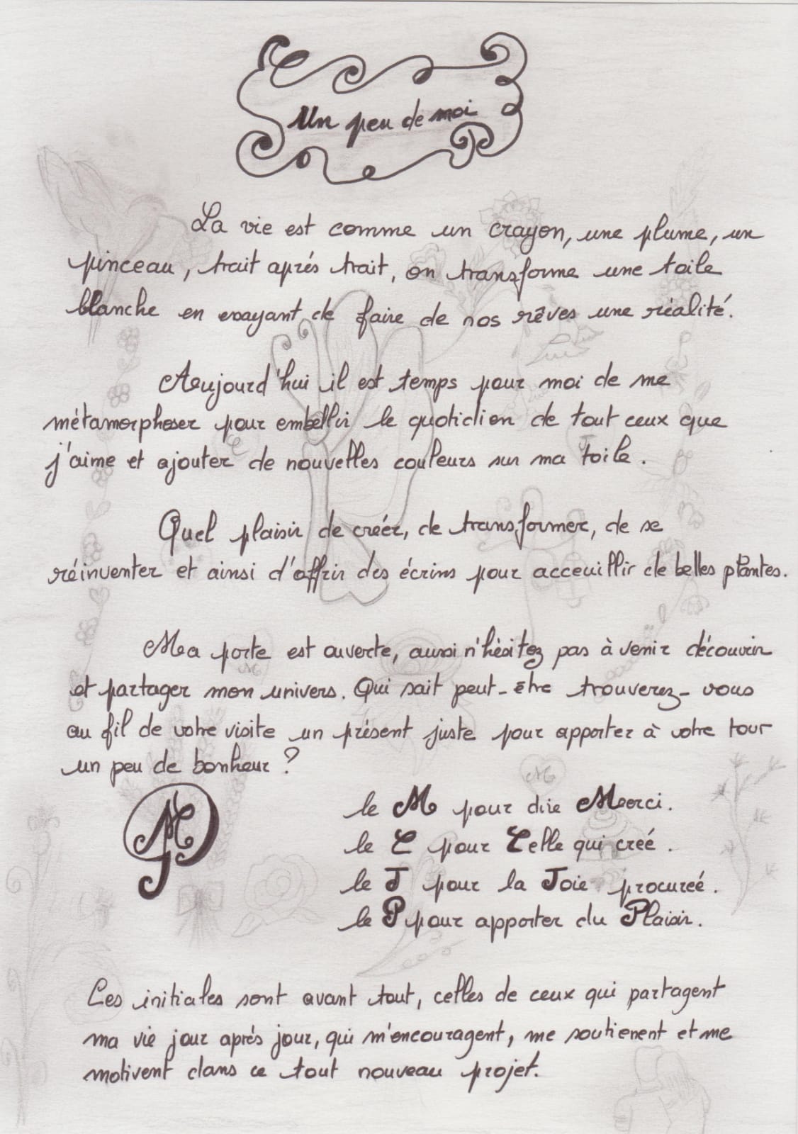 Un peu de moi